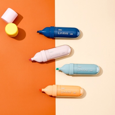 Набор текстовыделителей Deli EU370 Linfini 1-5мм флуоросцентный 4цв. ассорти (4шт.)