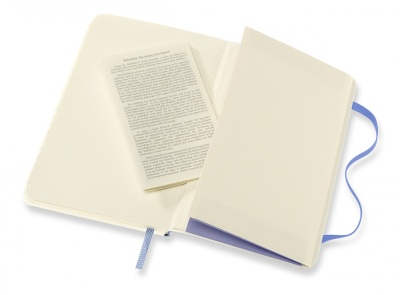Блокнот Moleskine CLASSIC SOFT QP611B42 Pocket 90x140мм 192стр. линейка мягкая обложка голубая гортензия