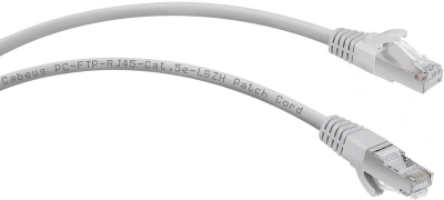 Патч-корд Cabeus PC-FTP-RJ45-CAT.5E-20M-LSZH F/UTP RJ-45 вил.-вилка RJ-45 кат.5E 20м серый LSZH