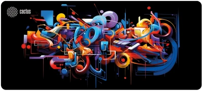 Коврик для мыши Cactus Graffiti рисунок 900x400x2мм (CS-MP-PRO10ХXL)