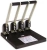 Дырокол Kw-Trio Heavy Duty 954 макс.:150лист. металл/пластик черный отв.:4 с линейкой