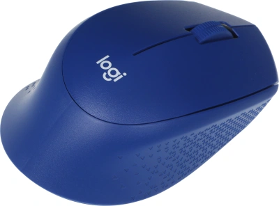 Мышь Logitech M330 Silent Plus синий оптическая 1000dpi silent беспров. USB 2but (910-004925)