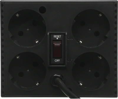 Стабилизатор напряжения Powercom TCA-1200 600Вт 1200ВА черный