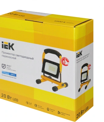 Прожектор уличный IEK СДО светодиодный 20Втчерный (LPDO603-020-65-K02)