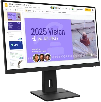 Монитор Lenovo 27" ThinkVision E27Q-40 черный IPS LED 16:9 HDMI M/M матовая HAS Piv 350cd 178гр/178гр 2560x1440 100Hz DP QHD 6.2кг