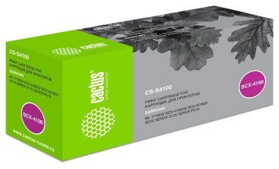 Картридж лазерный Cactus CS-S4100 SCX-4100D3 черный (3000стр.) для Samsung SCX-4100 с чипом