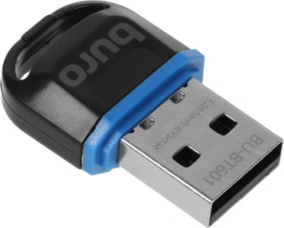 Адаптер USB Buro BU-BT601 BT6.0+EDR+BLE class 2 20м черный