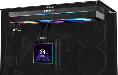 Система водяного охлаждения Lian-Li HydroShift II LCD-S 360CL ARGB Soc-AM5/AM4/1700/1851 черный 4-pin 30dB Al LCD Ret (G89.GHS2LCDS36CB.R0)