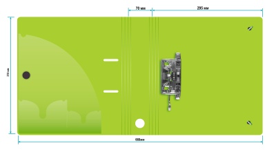 Папка-регистратор Silwerhof 355051 A4 70мм полифом салатовый