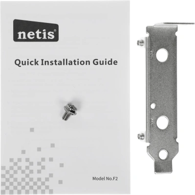 Сетевой адаптер Wi-Fi + Bluetooth Netis F2 АХ5400 PCI Express (ант.внеш.съем) 2ант.