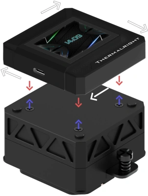 Система водяного охлаждения Thermalright Frozen Warframe SE 360 ARGB Soc-AM5/AM4/1151/1200/2066/2011/1700 черный 4-pin 29.8dB Al LCD Ret (F-WFRAME-SE-360-BL-ARGB)