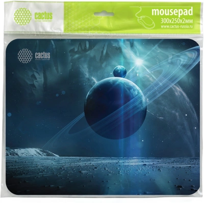 Коврик для мыши Cactus Saturn рисунок 300x250x2мм (CS-MPC-P03M)
