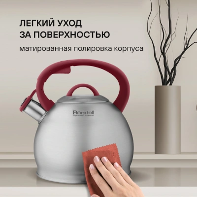 Чайник металлический Rondell Eletto RDS-1825 3л. стальной