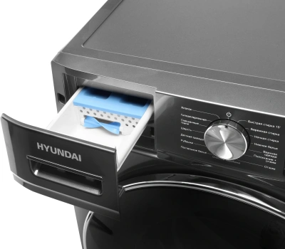 Стиральная машина Hyundai WMA8407 класс: A+++ загр.фронтальная макс.:8кг темно-серый инвертор