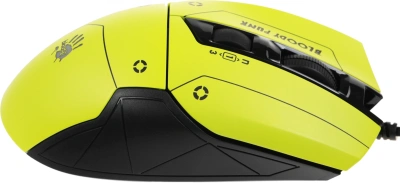 Мышь A4Tech Bloody W70 Max Punk желтый/черный оптическая 10000dpi USB 11but