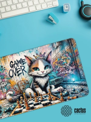 Коврик для мыши Cactus Game Over 700x400x4мм (CS-MP-COR01XLL)