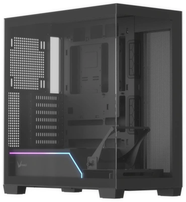 Корпус Formula Crystal Z8G Floe черный без БП ATX 3x120mm 3x140mm 2xUSB3.0 audio bott PSU