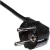 Шнур питания Lanmaster LAN-PP13/SHA-1.5-BK C13-Schuko проводник.:3x0.75мм2 1.5м 220В 10А черный