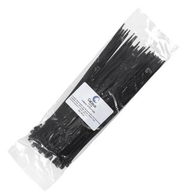 Стяжка пластиковая Cabeus GTOUT-250 250x3.6мм (упак:100шт) нейлон внешний (-40/+85) черный