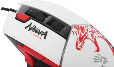 Мышь A4Tech Bloody W95 Max Naraka белый/рисунок оптическая 12000dpi USB 10but