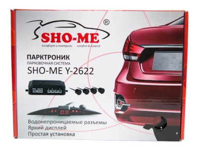 Парковочный Радар Sho-Me Y-2622N04 4 датчика 22мм черный