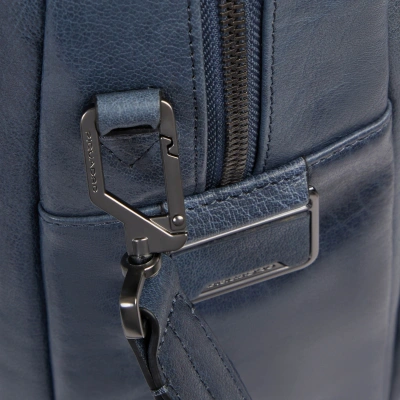 Деловая сумка мужская Piquadro Solm CA7025S141/AV с отделением для ноутбука 14" серая натур.кожа