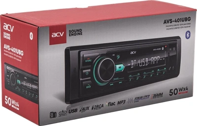 Автомагнитола ACV AVS-401UBG 1DIN 4x50Вт v5.0 USB 2.0 AUX 1.3" 2 RDS (43342)