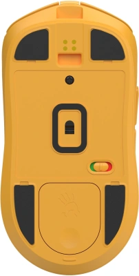 Мышь A4Tech Bloody R72 Ultra Duo Renegade Sunset желтый/рисунок оптическая 20000dpi беспров. USB/USB-C 6but (R72 ULTRA DUO)