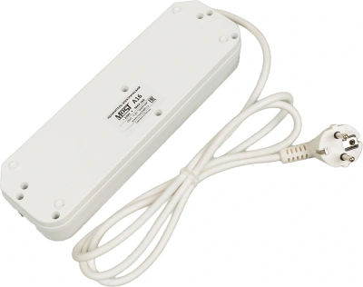 Сетевой удлинитель Most A16 1.6м (6 розеток) белый (коробка)