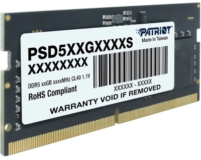 Память DDR5 8GB 5600MHz Patriot PSD58G560041S Signature Line RTL PC5-44800 CL46 SO-DIMM 262-pin 1.1В single rank Ret