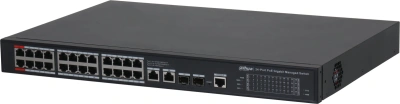 Коммутатор Dahua DH-S4228-24GT-240 28x1Гбит/с 2SFP 24PoE 240W управляемый