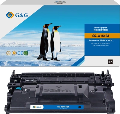 Картридж лазерный G&G GG-W1510A W1510A черный (3050стр.) для HP LJ Pro 4003n/dn/dw/MFP4103 fdn/fdw с чипом