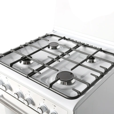 Плита Газовая Gefest ПГ 6300-02 0340 Т белый (стеклянная крышка) реш.чугун