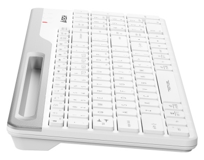 Клавиатура A4Tech FBK25 белый/серый USB беспроводная BT/Radio slim Multimedia (FBK25 WHITE)