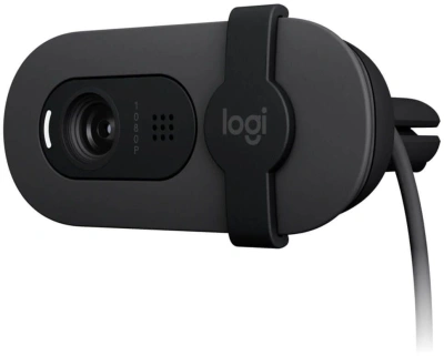 Камера Web Logitech Brio 95 графитовый 2Mpix (1920x1080) USB2.0 с микрофоном для ноутбука (960-001583)