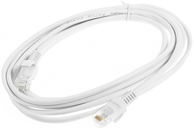 Патч-корд Premier 5-970 UTP 4 пары cat.5E solid CCA molded 3м белый RJ-45 (m)-RJ-45 (m) (5-970W 3.0)