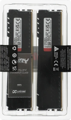 Память DDR4 2x8Gb 3600MHz Kingston KF436C17BBK2/16 Fury Beast RTL Gaming PC4-28800 CL17 DIMM 288-pin 1.35В kit single rank с радиатором Ret