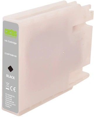 Картридж струйный Cactus CS-EPT04B140 T04B1 черный пигментный (120мл) для Epson WorkForce Pro WF-C8190, WF-C8690 с чипом