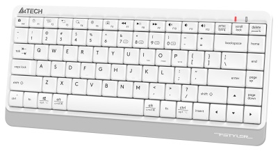 Клавиатура A4Tech FBK11 белый/серый USB беспроводная BT/Radio slim (FBK11 WHITE)