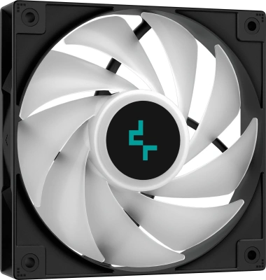 Устройство охлаждения(кулер) Deepcool AG400 Bk ARGB Soc-AM5/AM4/1200/1700/1851 черный/белый 4-pin 31.6dB Al+Cu 220W 614gr Ret (R-AG400-BKANMC-G-2)