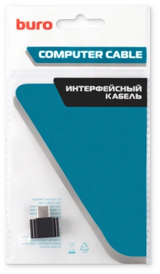 Адаптер Buro BU-USB2-AF-CM USB A(f) USB Type-C (m) черный