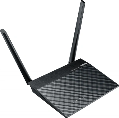Роутер беспроводной Asus RT-N12E N300 10/100BASE-TX черный
