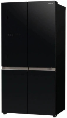 Холодильник Hitachi R-WB720PUC1 GCK 3-хкамерн. черный стекло инвертер
