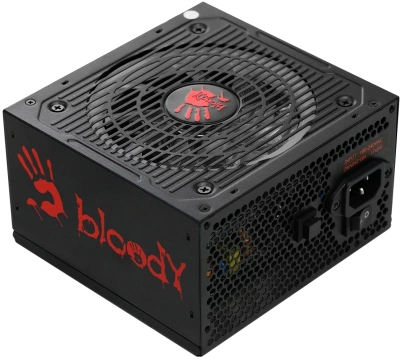 Блок питания Bloody ATX 750W BD-PS750G 80+ gold (20+4pin) APFC 120mm fan color LED 6xSATA Cab Manag RTL