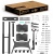 Подставка для телевизора Onkron TS1881 Elift черный 50"-86" макс.90кг напольный наклон (моторизованный лифт)