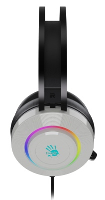 Наушники с микрофоном A4Tech Bloody G521 белый/черный 2.3м мониторные USB оголовье (G521 (WHITE))