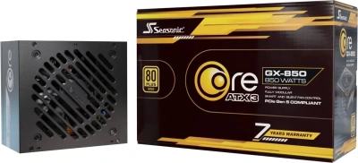 Блок питания Seasonic ATX 850W Core GX-850 80+ gold (20+4pin) APFC 120mm fan 6xSATA Cab Manag RTL