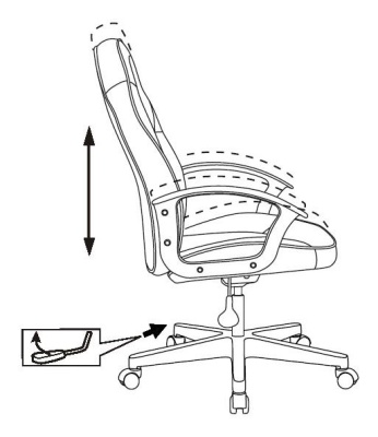 Кресло игровое Zombie 11LT черный/красный ткань/эко.кожа крестов. пластик
