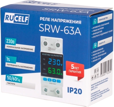 Стабилизатор напряжения Rucelf SRW-63A однофазный белый