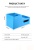 Органайзер настольный Deli EZ25130 Rio 4отд. 175x90x92мм голубой пластик